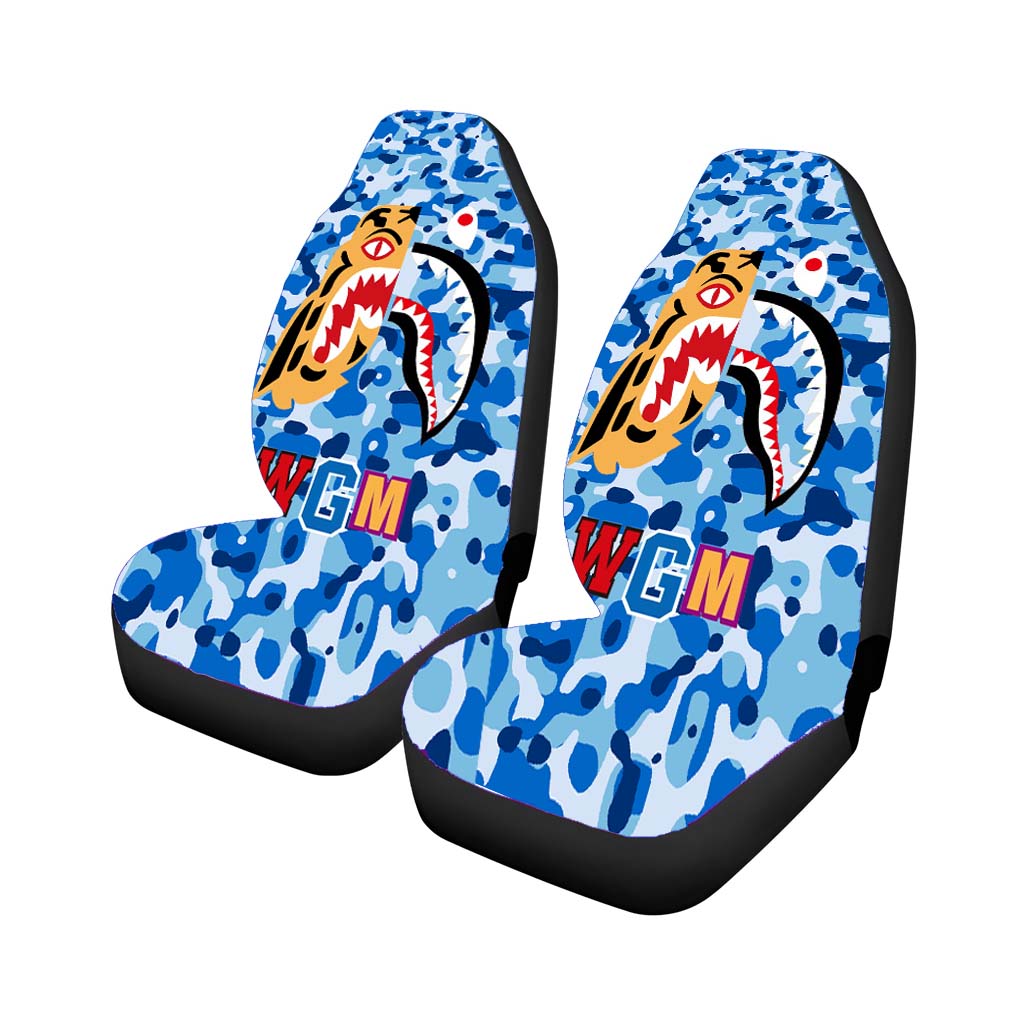Bape Tiger Shark Blue car Seat Covers