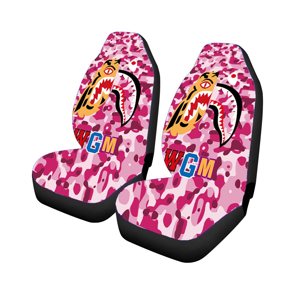 Bape Tiger Shark Pink car Seat Covers