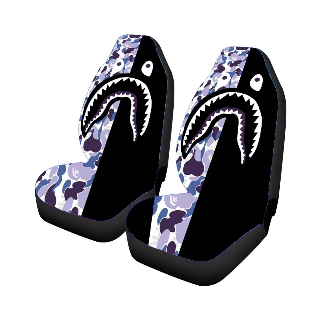 Bape Wallpaper Hoodie Blue car Seat Covers