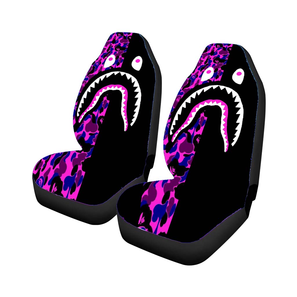 Bape Wallpaper Hoodie Purple car Seat Covers
