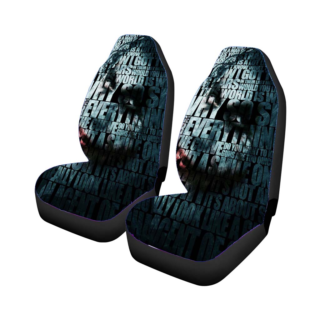 Batman Text car Seat Covers