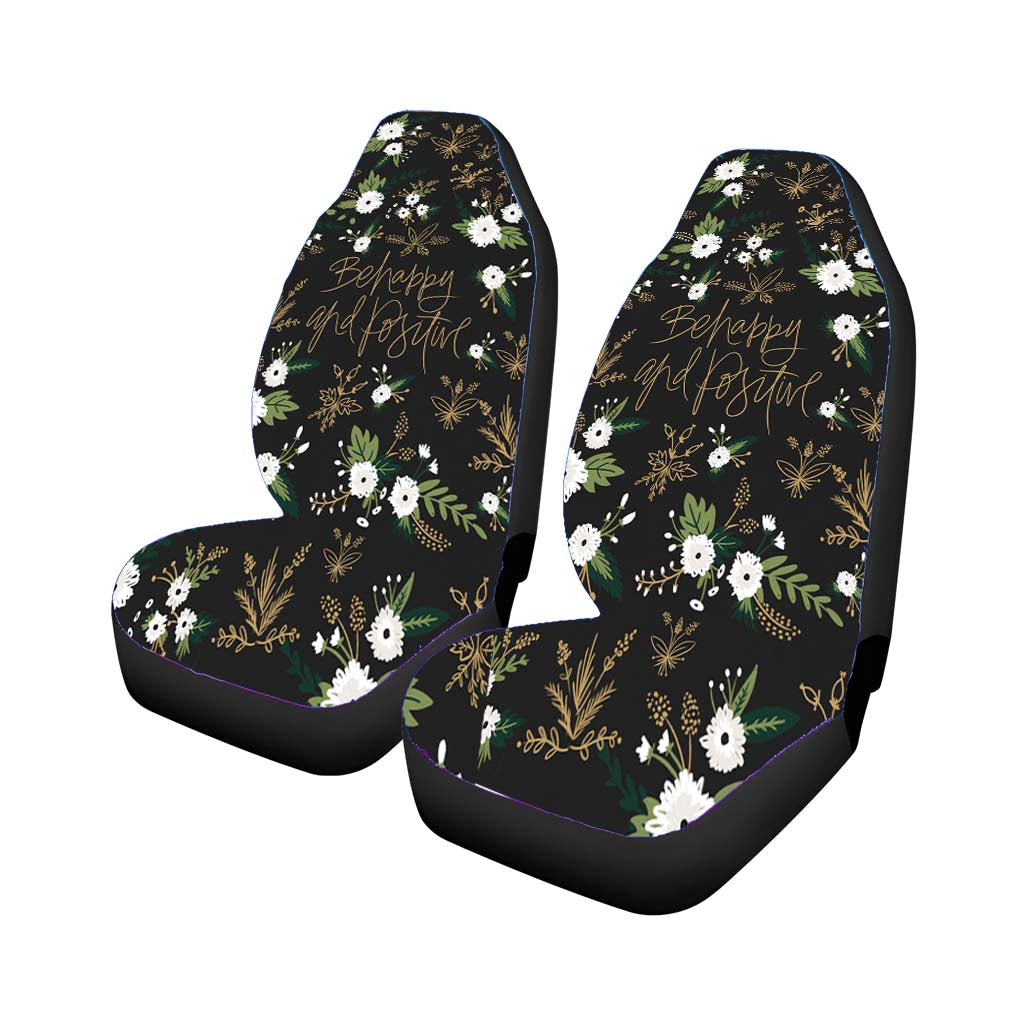 Be Happy And Positive Pattern car Seat Covers