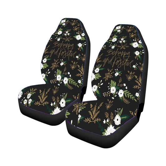Be Happy And Positive Pattern Universal Fit Car Seat Covers
