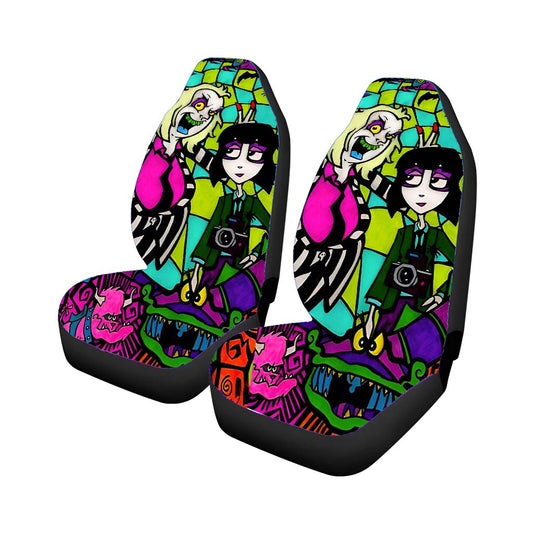 Beetlejuice Tim Burton Cartoon Glass Universal Fit Car Seat Covers