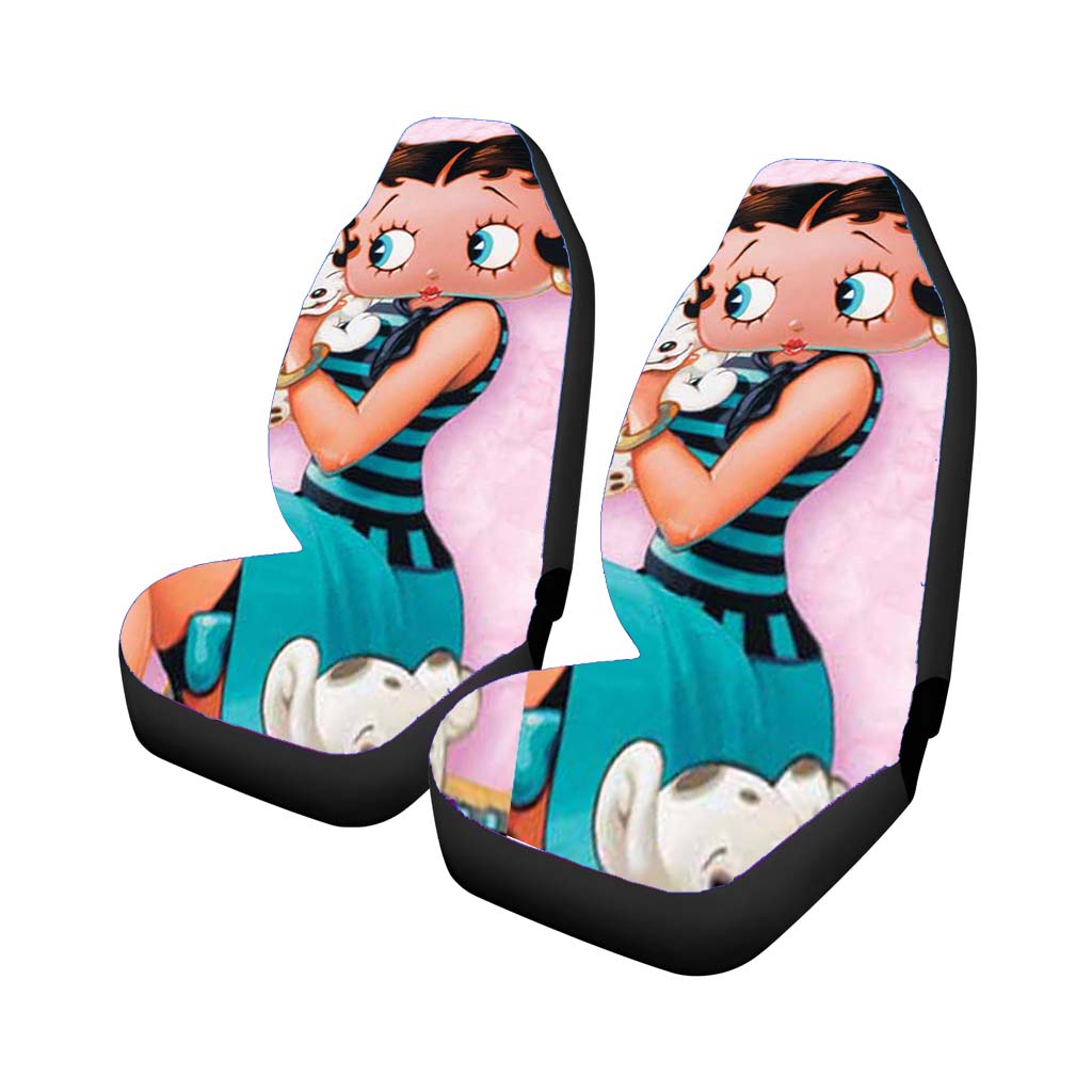 Betty Boop Holding Puppy car Seat Covers