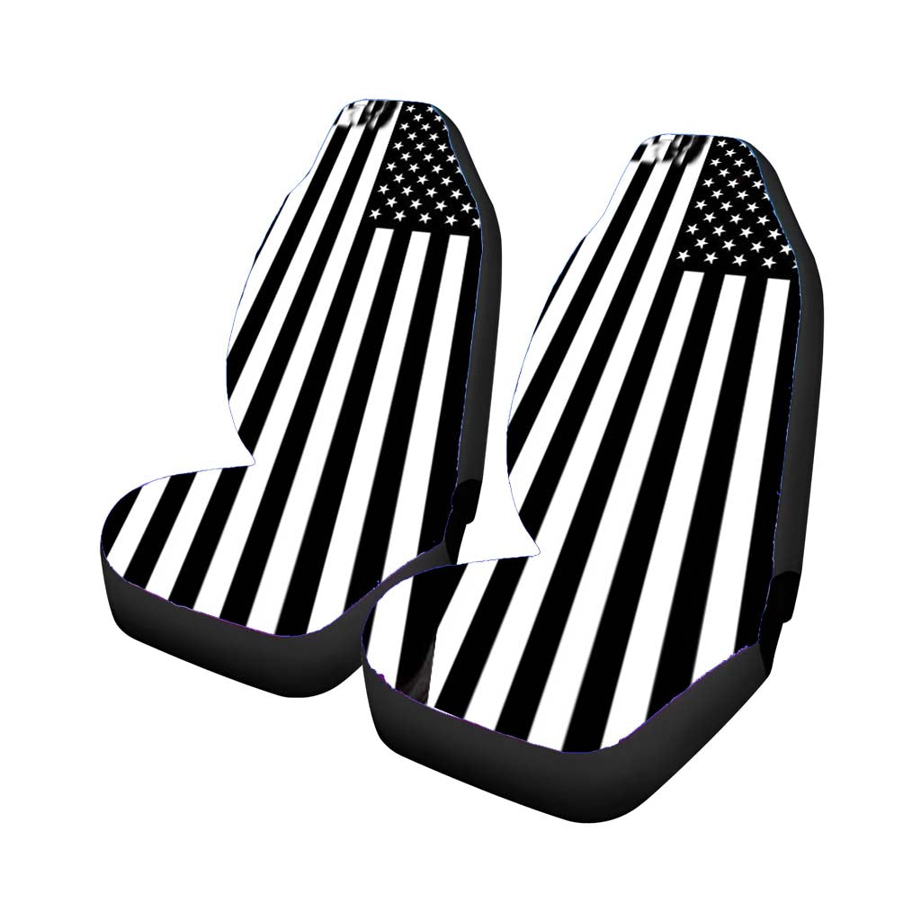 Black & White American Flag car Seat Covers