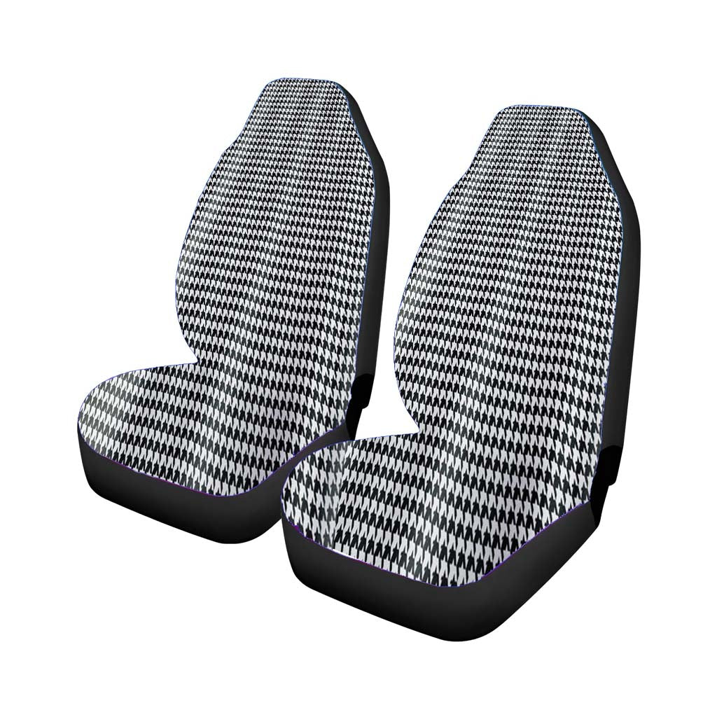 Black And White Fabric car Seat Covers