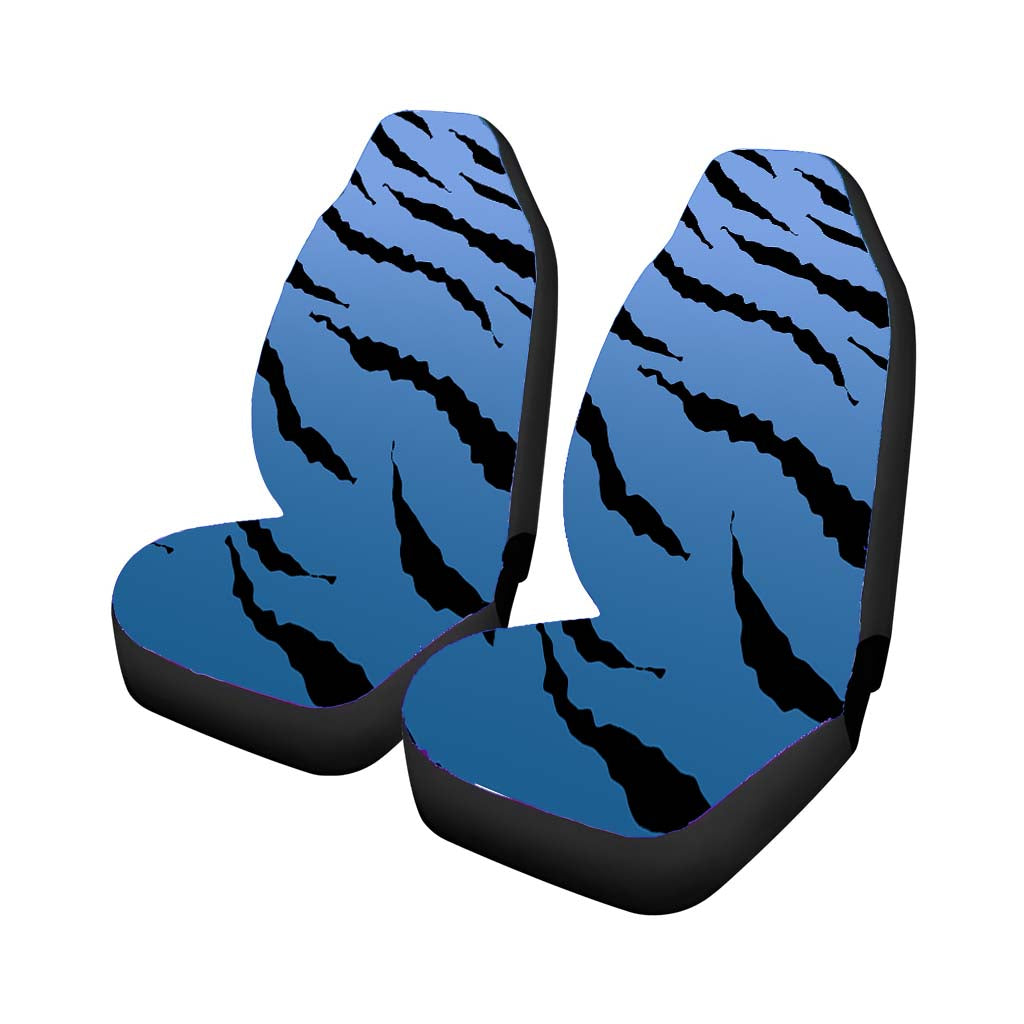 Black Blue Gradient Tiger Skin Texture Nature Pattern car Seat Covers