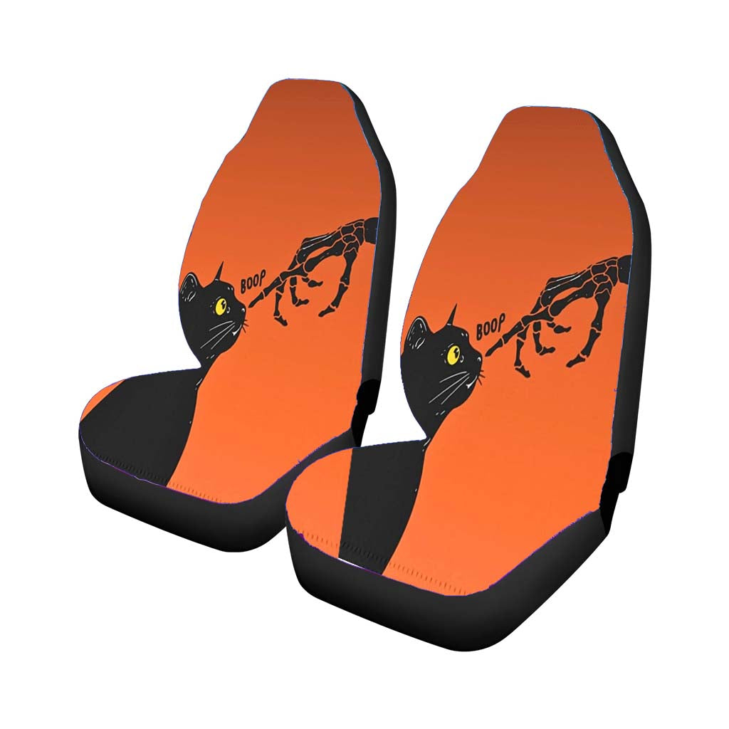 Black Cat car Seat Covers