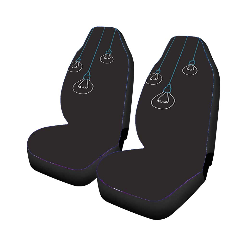 Black Light Bulbs Minimalistic car Seat Covers