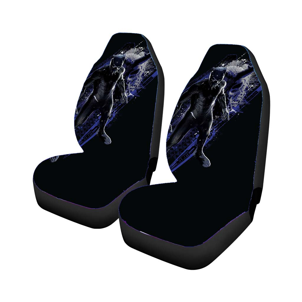 Black Panther Background 3 car Seat Covers
