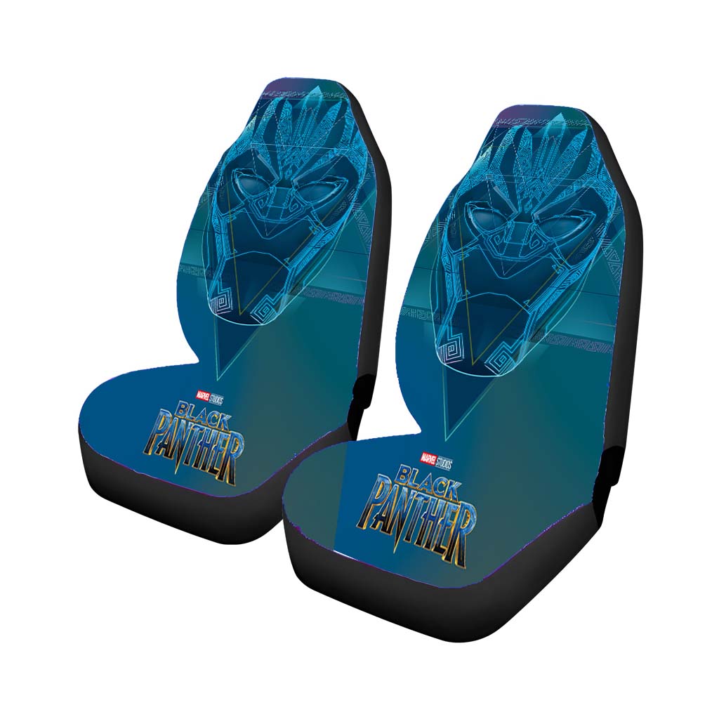 Black Panther Background 4 car Seat Covers