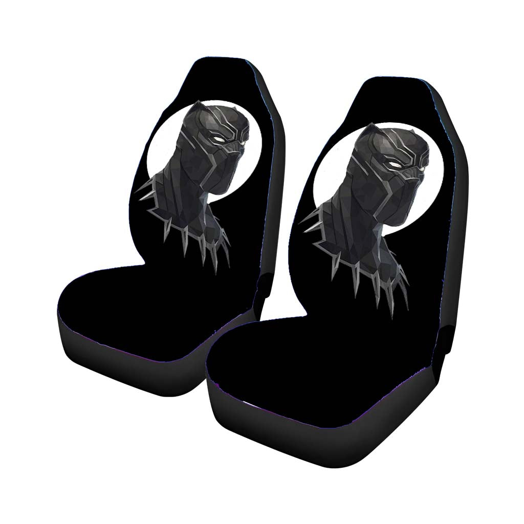 Black Panther Circle Background car Seat Covers