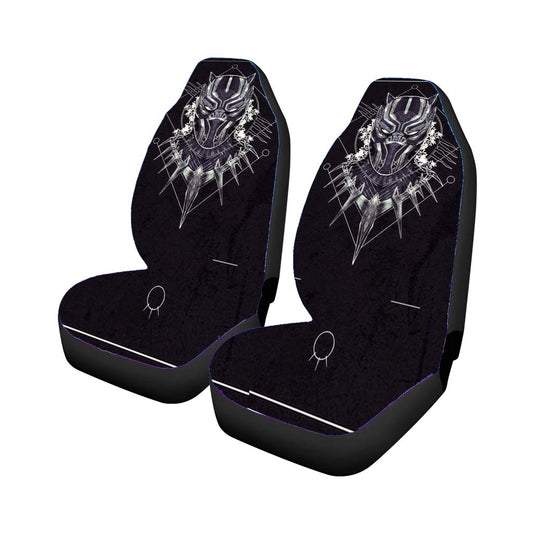 Black Panther Head Art Car Seat Covers