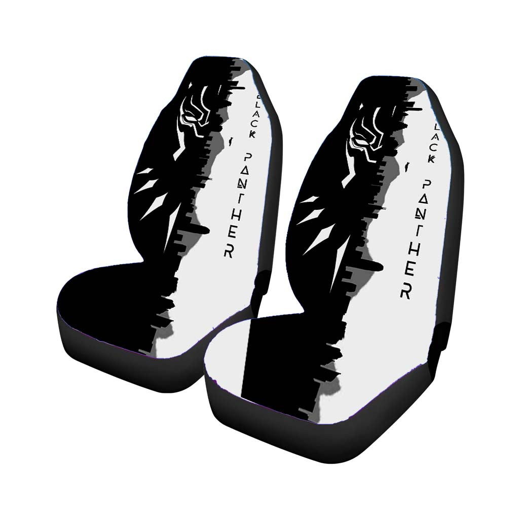 Black Panther In The City car Seat Covers