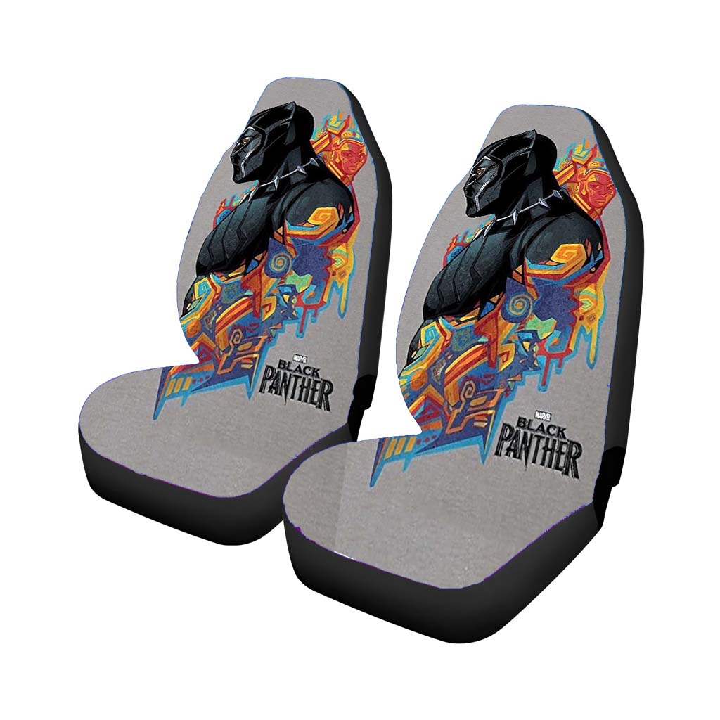 Black Panther Promo Art 1 car Seat Covers