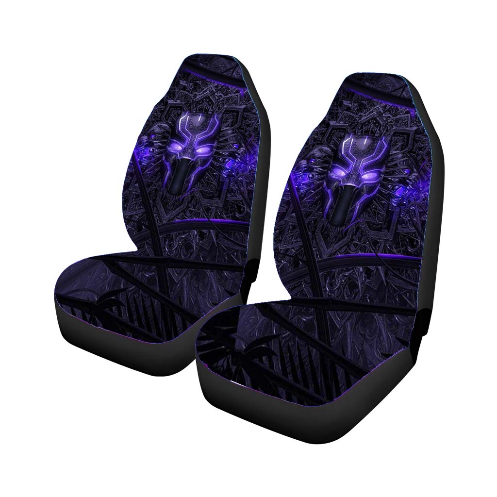 Black Panther Purple Mask car Seat Covers