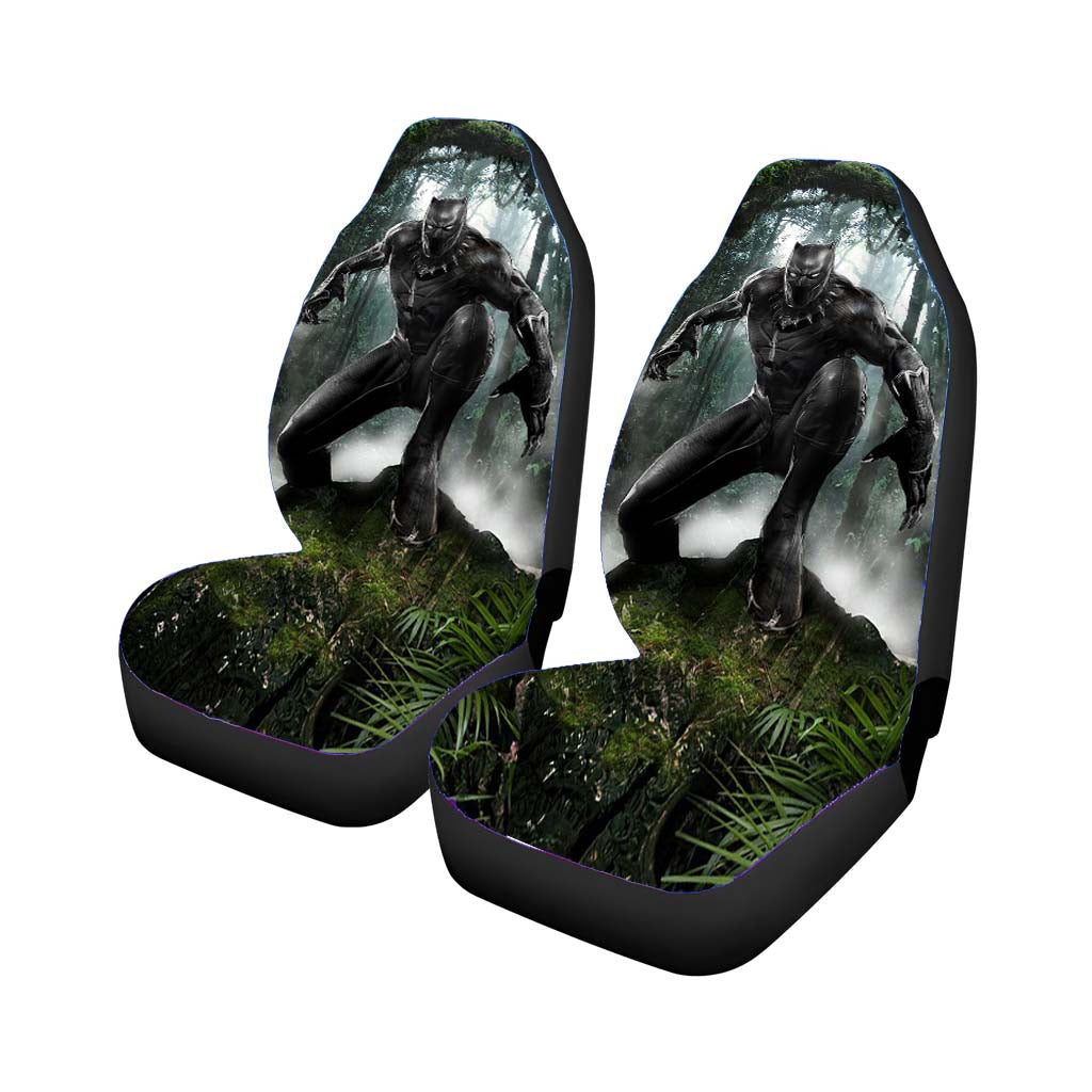 Black Panther Ready To Fight car Seat Covers