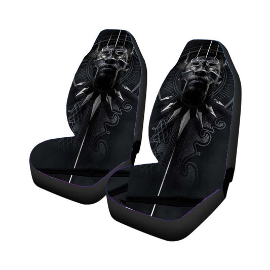 Black Panther The King Tchalla Silver Car Seat Covers