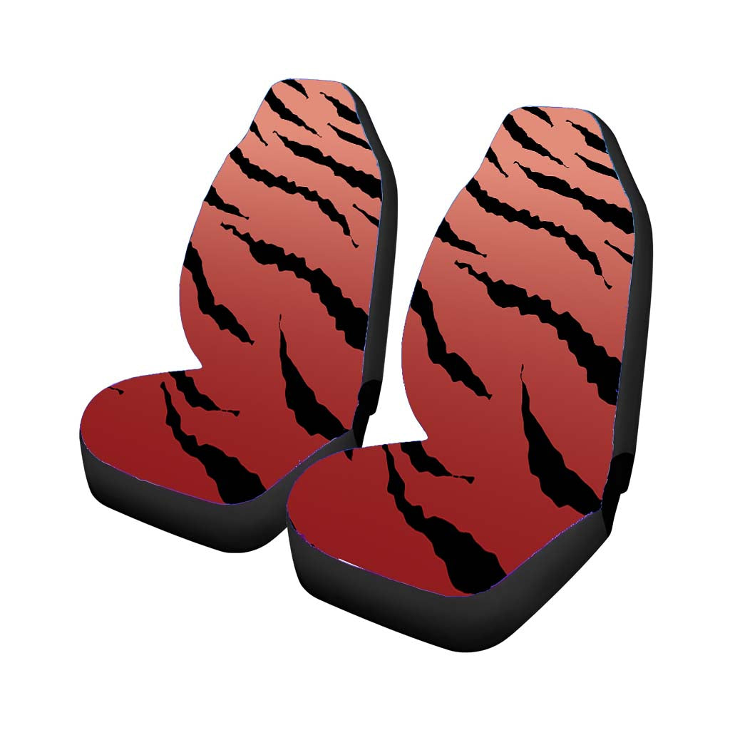 Black Peach Gradient Tiger Skin Texture Nature Pattern car Seat Covers