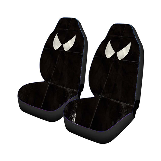 Black Spiderman Minimalist Paper Car Seat Covers