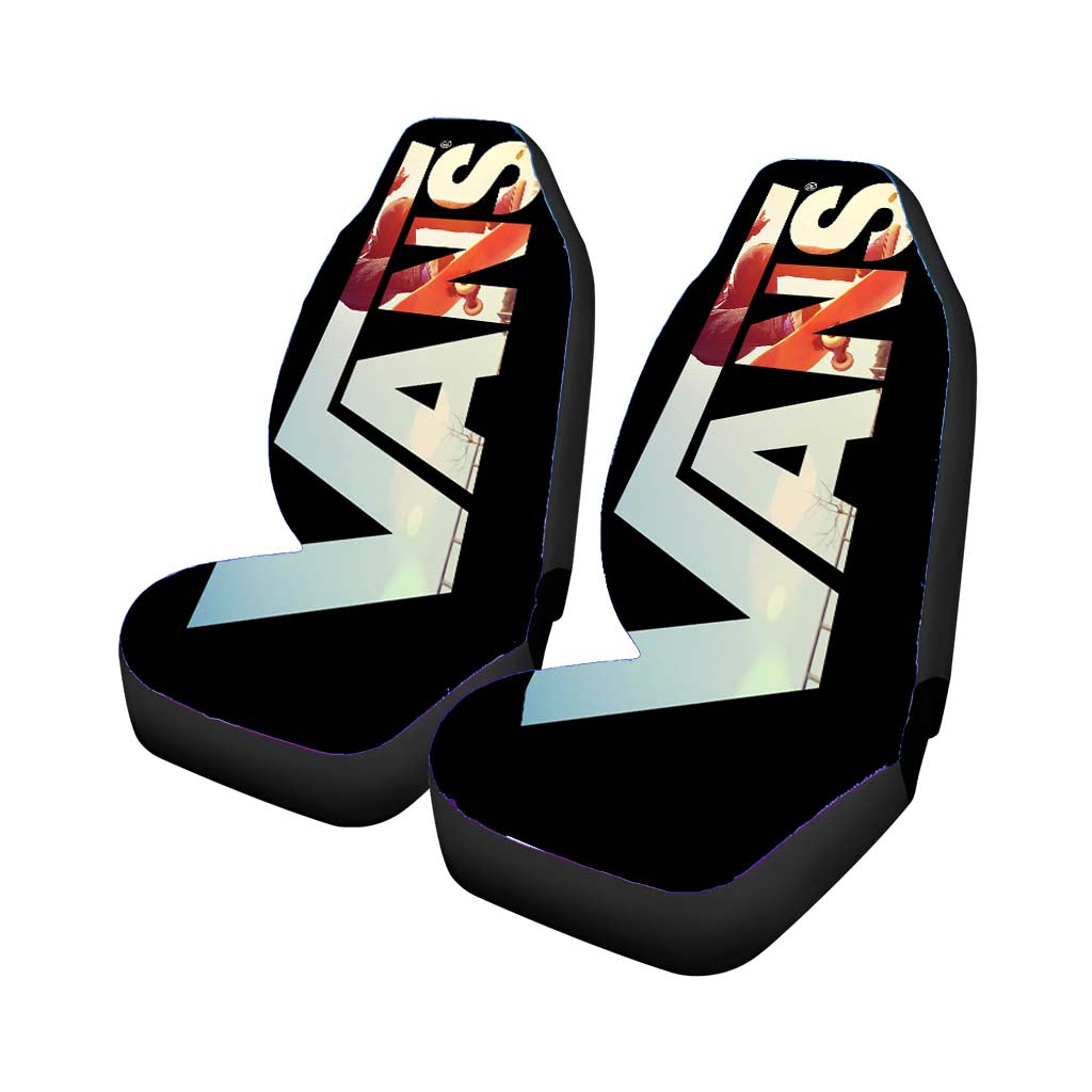 Black Vans Logo Skate car Seat Covers