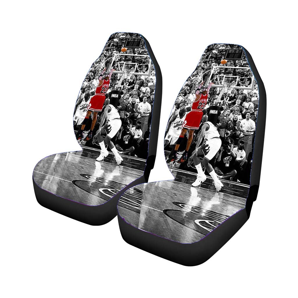 Black White Michael Jordan Last Shot car Seat Covers