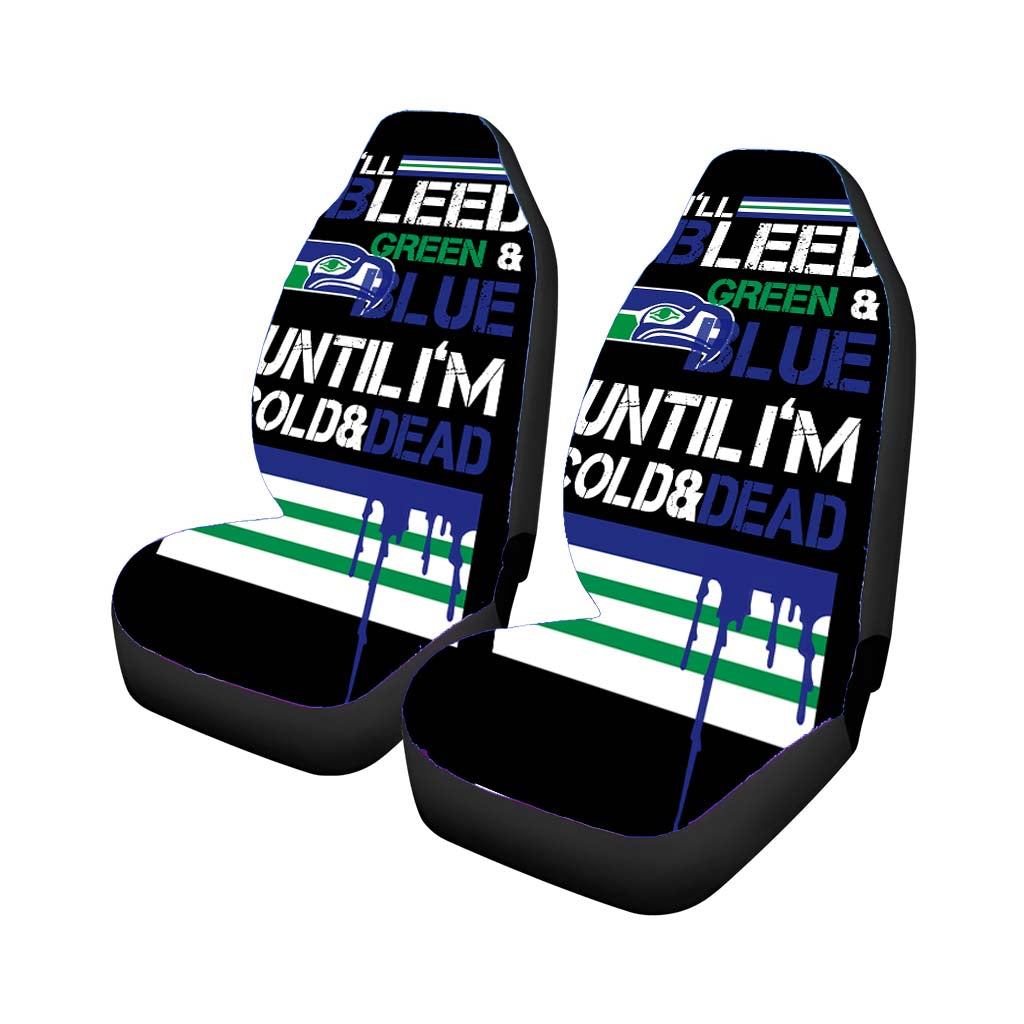 Bleed Green And Blue Seattle Seahawks car Seat Covers