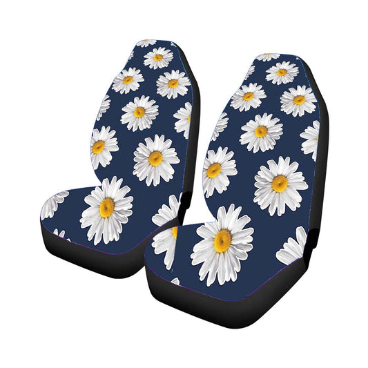 Blue Daisy Flower Car Seat Covers