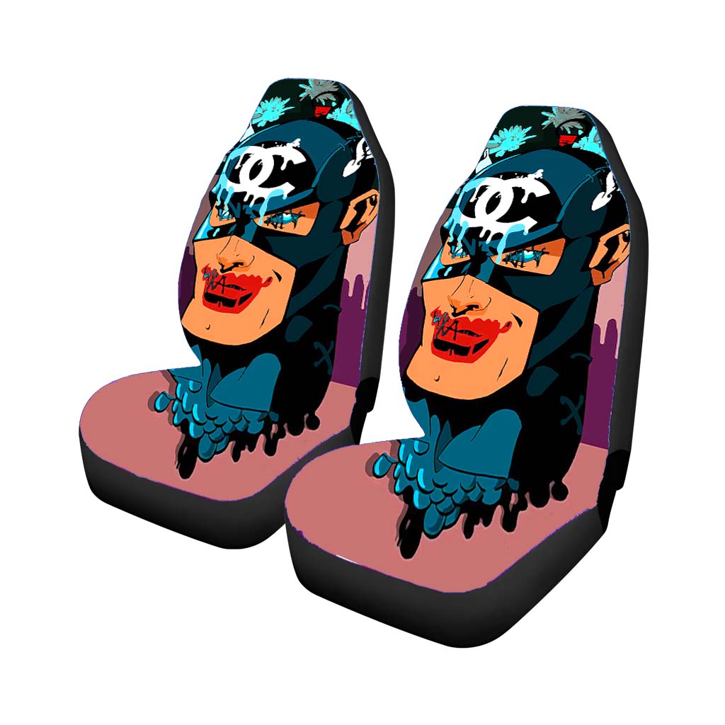 Blue Flash Voodoo Doll car Seat Covers