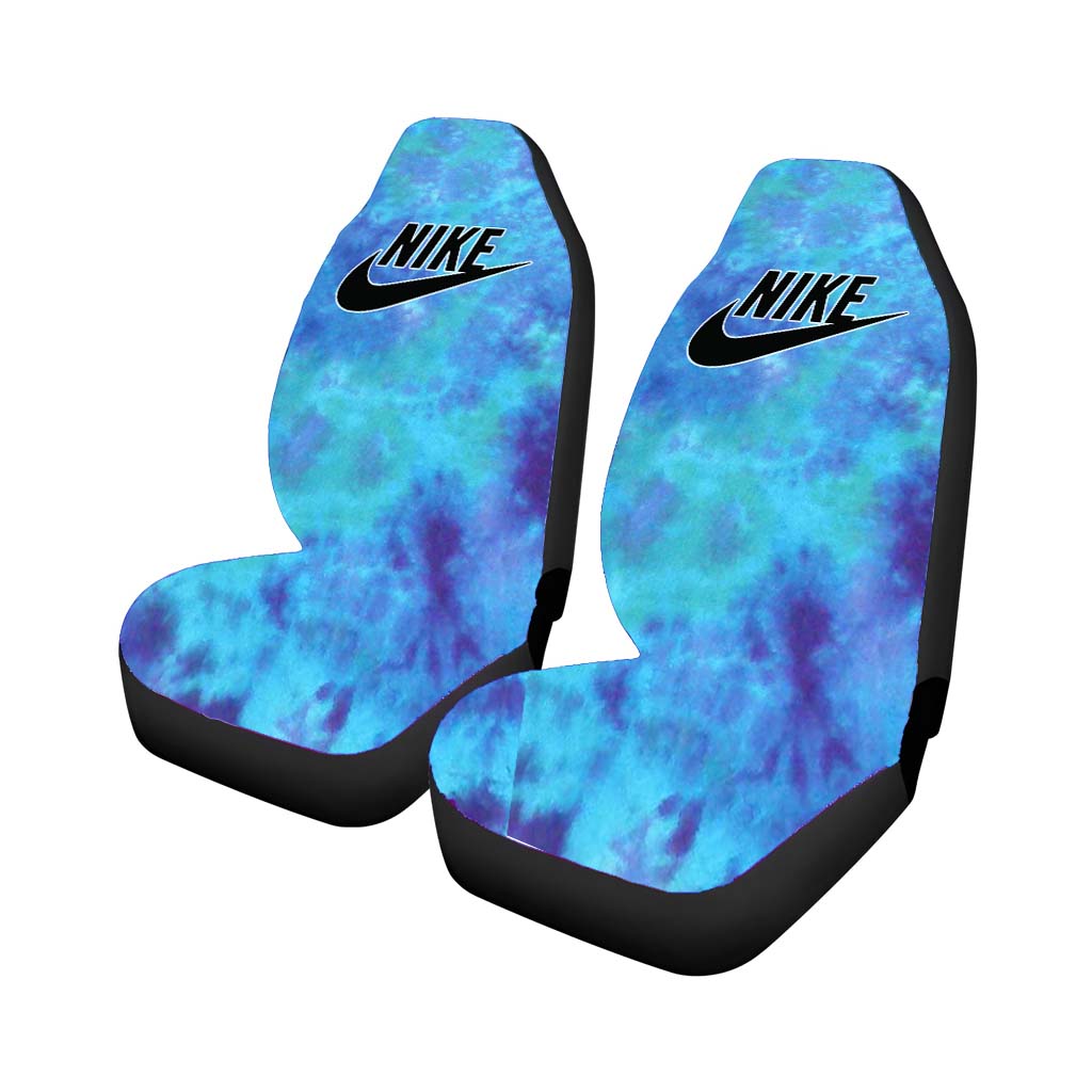Blue Nike Tie Dye car Seat Covers