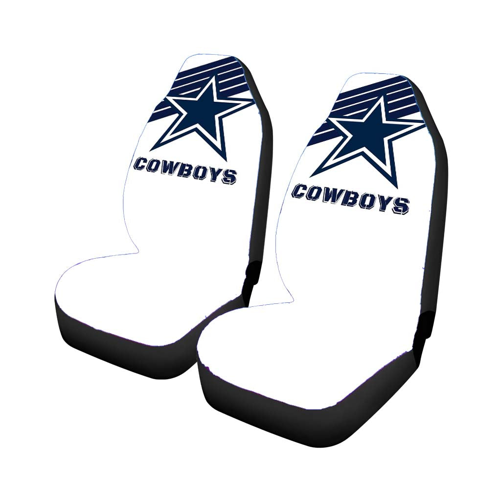 Blue White Cowboys Dallas Wallpaper car Seat Covers