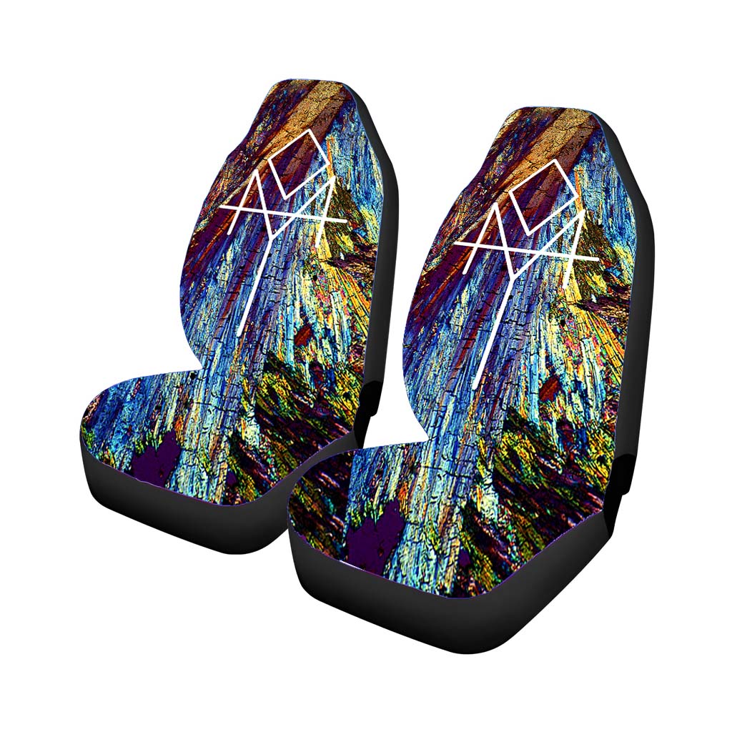Bohemian Rusted Wood car Seat Covers