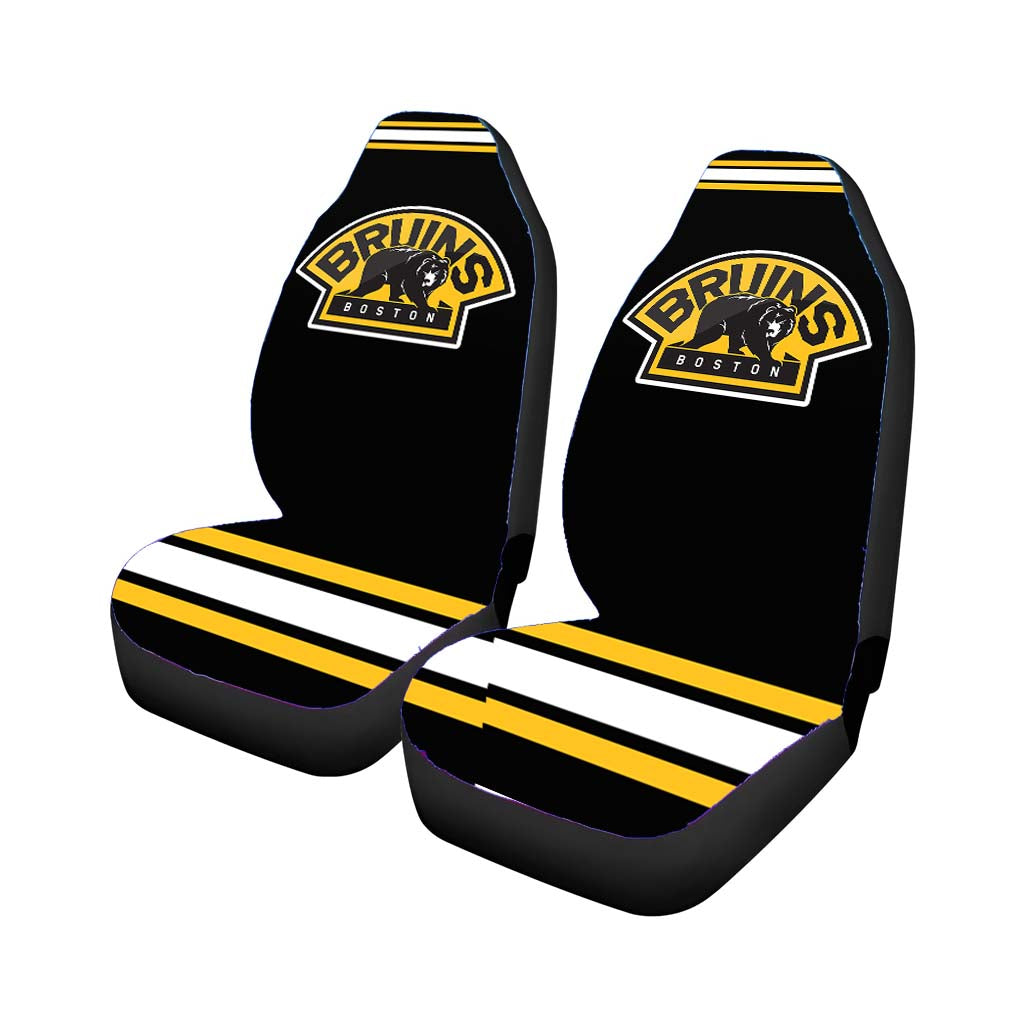 Boston Bruins car Seat Covers