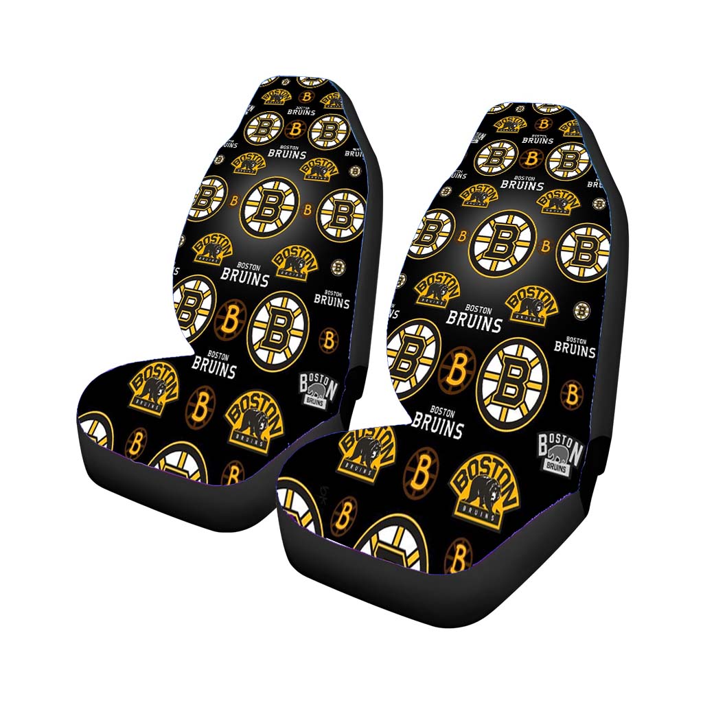 Boston Bruins Collage car Seat Covers