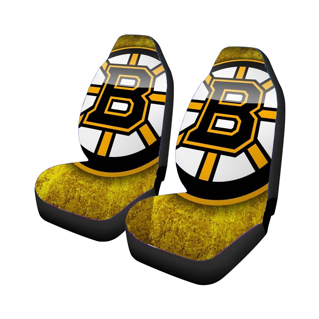 Boston Bruins Logo Image car Seat Covers