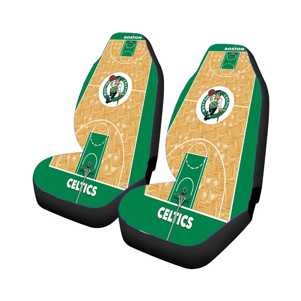Boston Celtics Court Wallpaper car Seat Covers