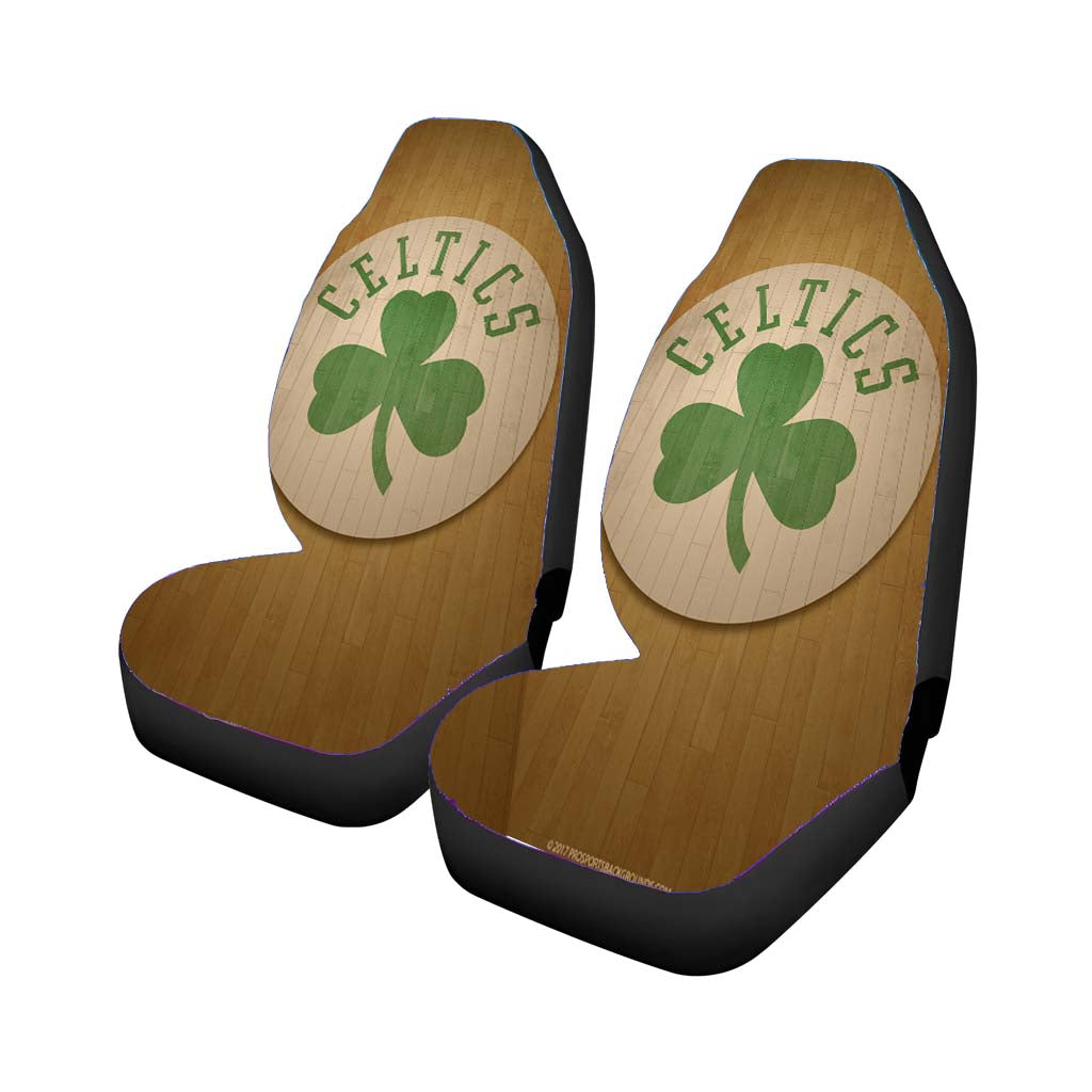 Boston Celtics Logo Hardwood car Seat Covers