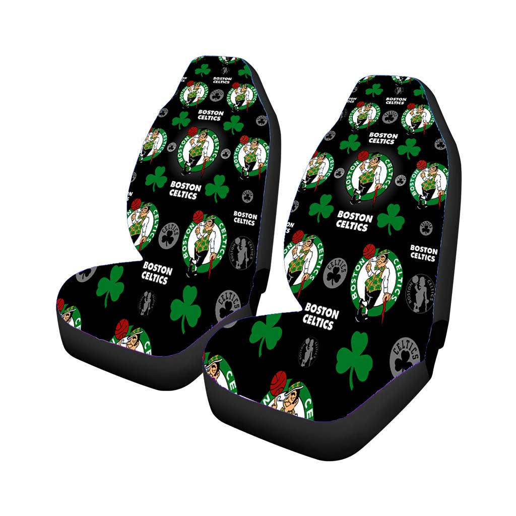 Boston Celtics Patters car Seat Covers