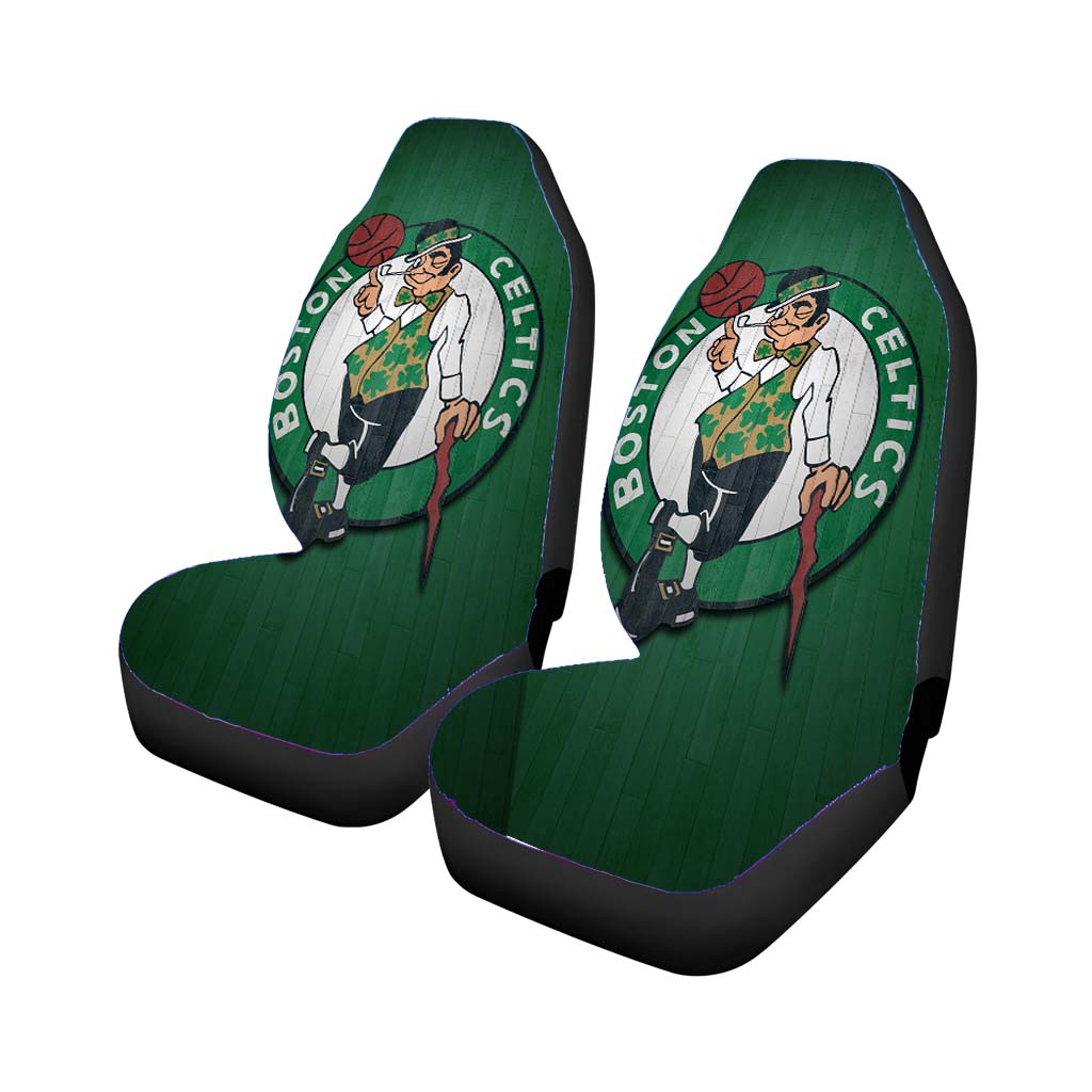 Boston Celtics Wood Logo car Seat Covers