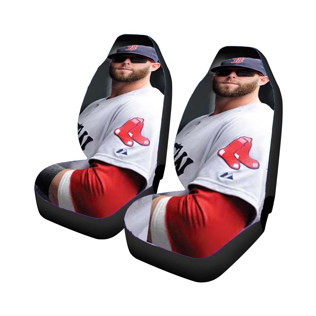 Boston Red Sox Dustin Pedroia car Seat Covers