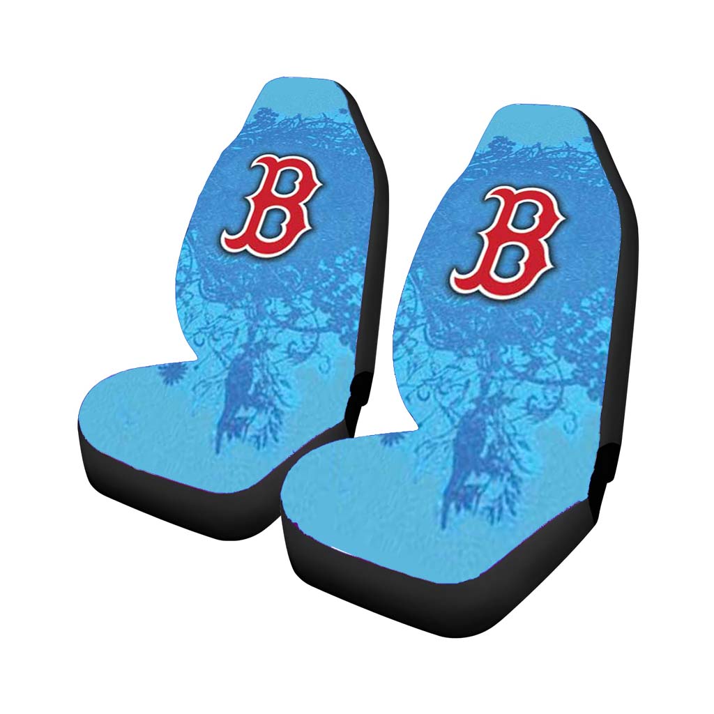 Boston Red Sox Logo On Blue Blur car Seat Covers