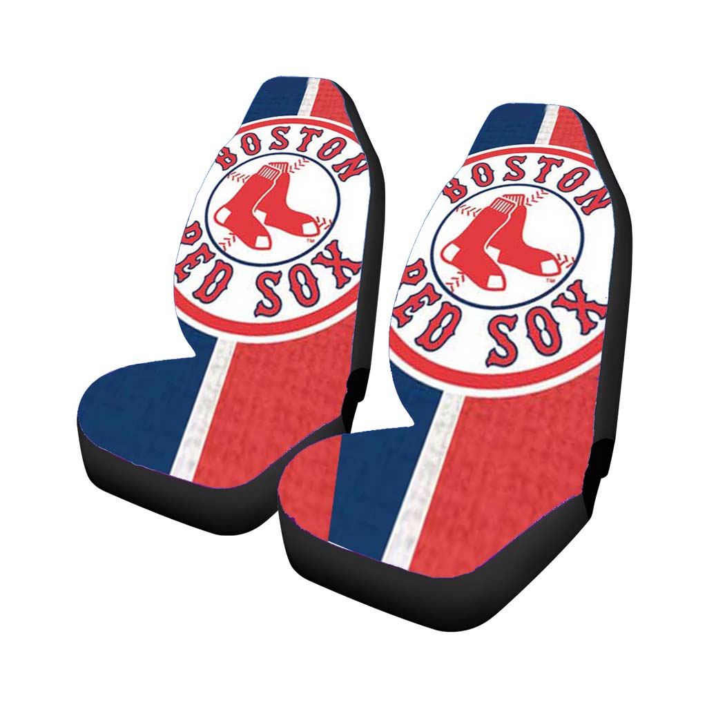 Boston Red Sox Red Blue Split car Seat Covers
