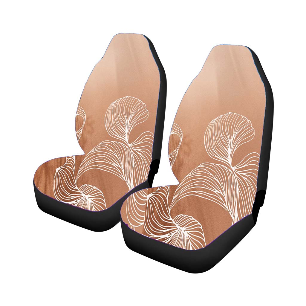Brown Swirly Abstract car Seat Covers