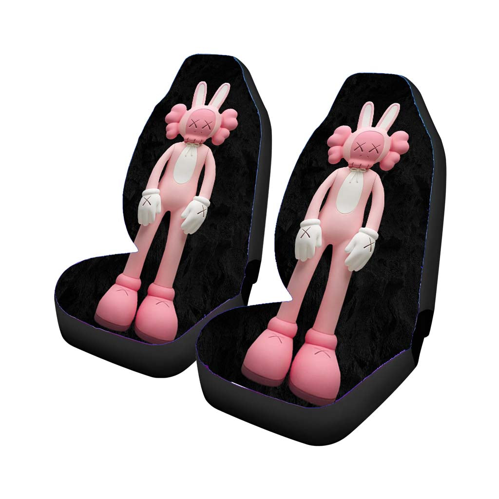 Bunny Pink Girl Figure Kaws car Seat Covers