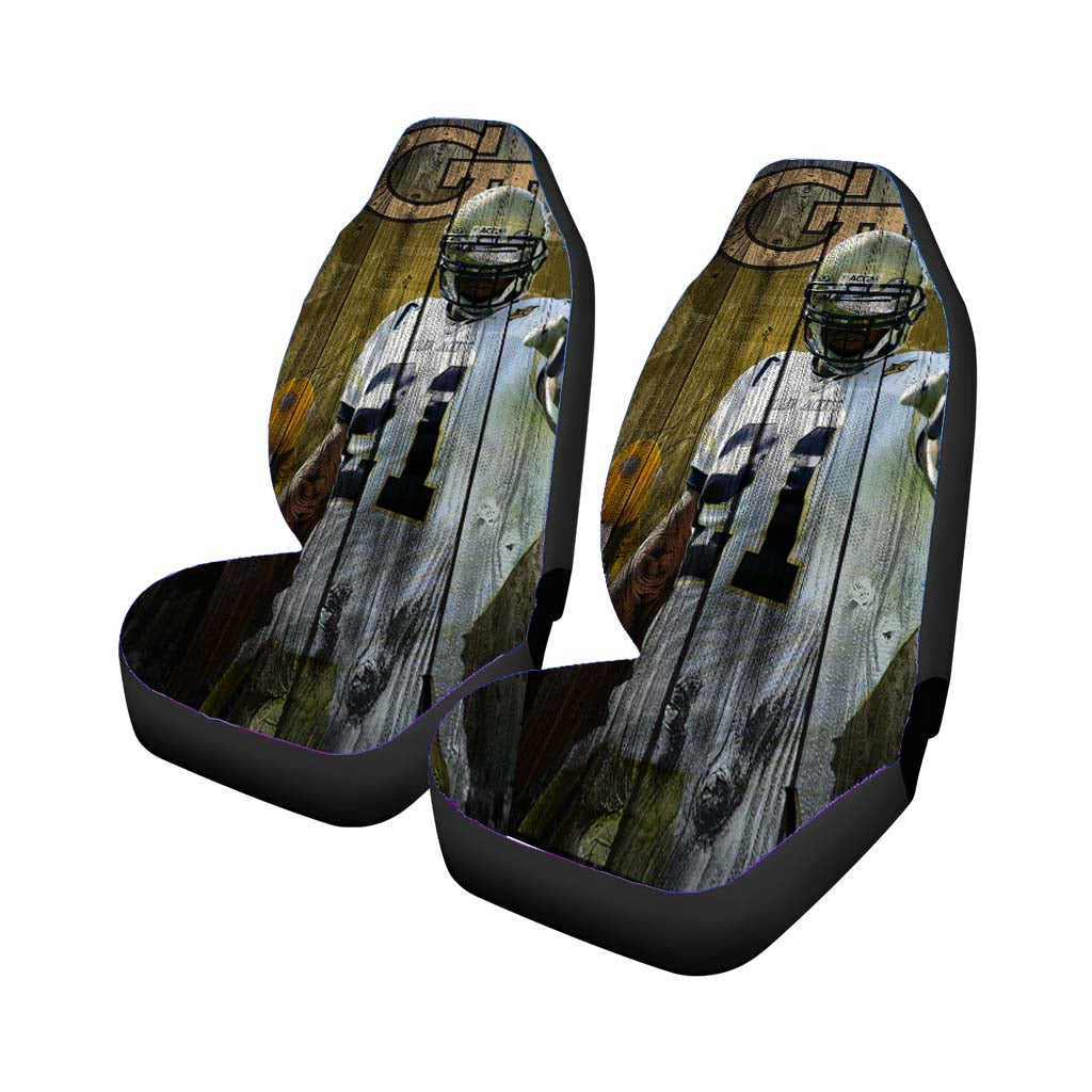 Calvin Johnson Georgia Tech Wood Wallpaper car Seat Covers