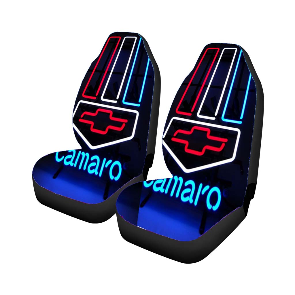 Camaro Neon Logo car Seat Covers