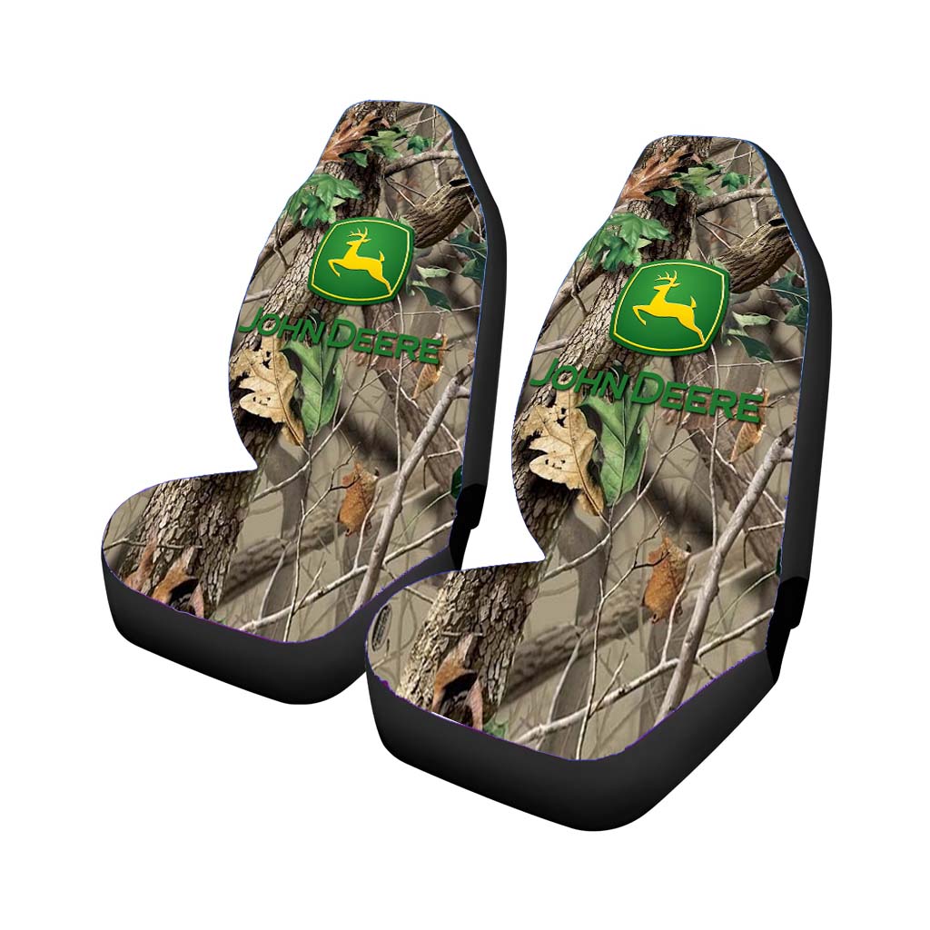 Camo John Deere Real Tree Logo car Seat Covers