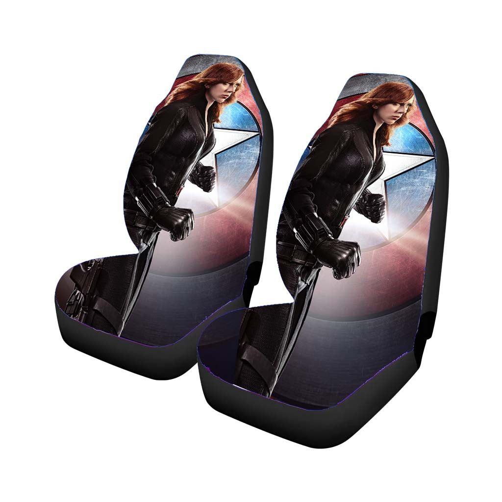 Captain America Black Widow car Seat Covers