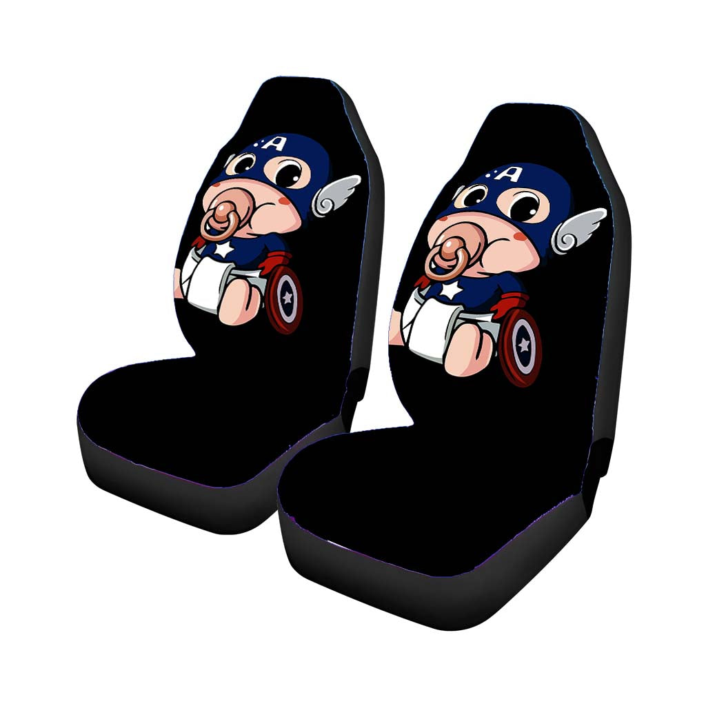 Captain America Caricature Baby car Seat Covers